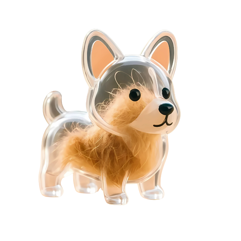 Nøglering med Hundedesign | 3-pak Mindesmærke