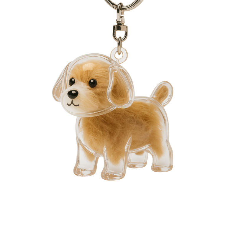 Nøglering med Hundedesign | 3-pak Mindesmærke
