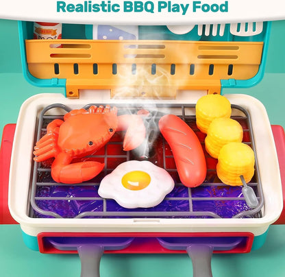 Legegrill til børn med lys, lyd og dampeffekt