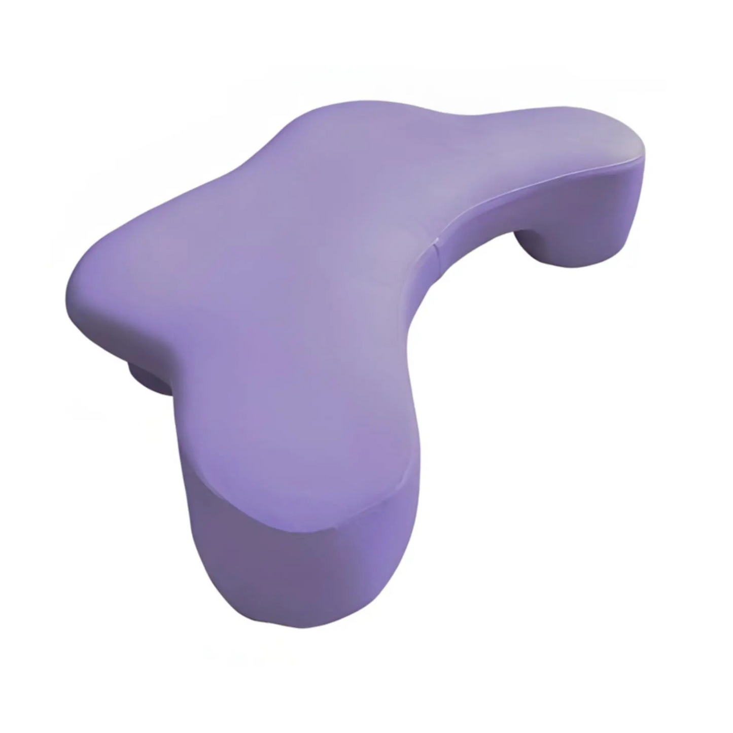Sidesovepude i formfast skum med ergonomiske armåbninger