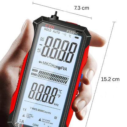 Digitalt multimeter med automatisk måleområde
