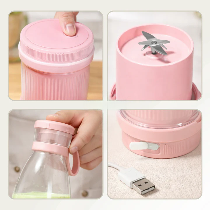 Kompakt smoothieblender med drikkebeholder