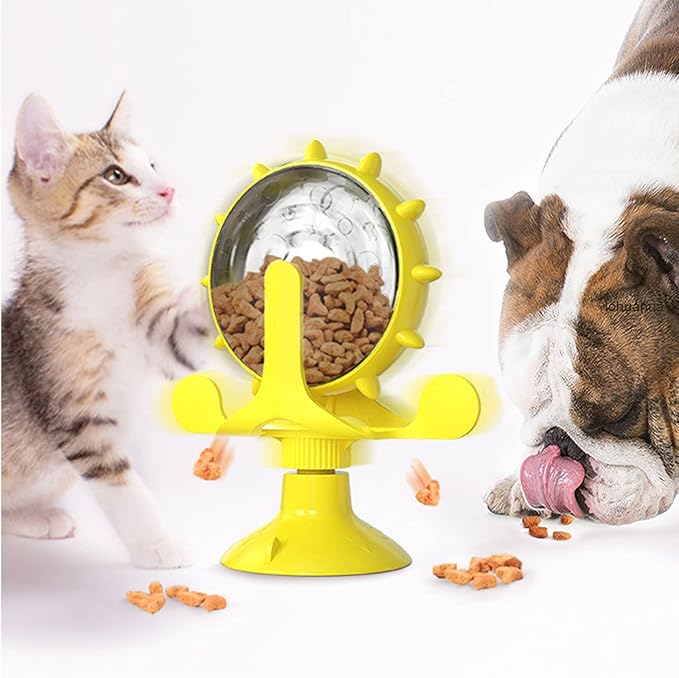 Roterende godbidsdispenser til katte og små hunde