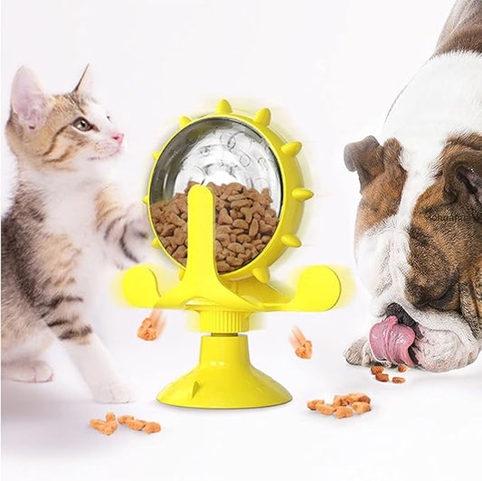 Roterende godbidsdispenser til katte og små hunde