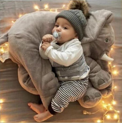 Elefantformet babypude i 40 eller 60 cm