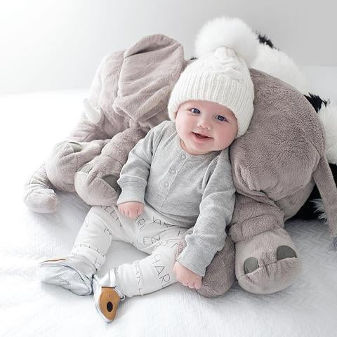 Elefantformet babypude i 40 eller 60 cm
