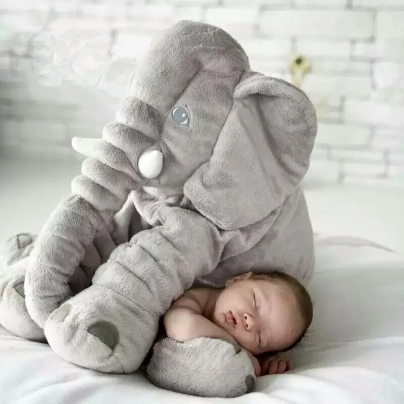 Elefantformet babypude i 40 eller 60 cm