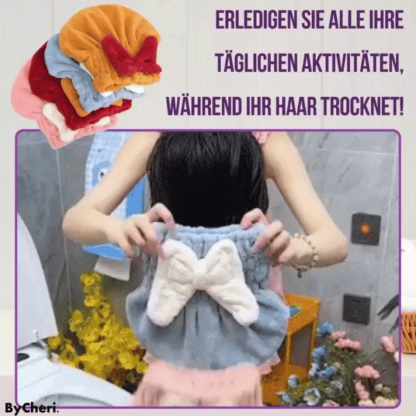 Hårturban i absorberende mikrofiber