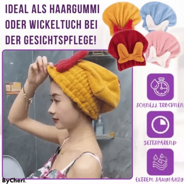 Hårturban i absorberende mikrofiber