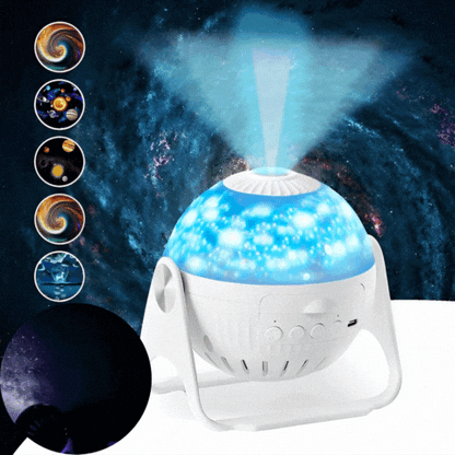 Planetarieprojektor med 7 motivindstillinger