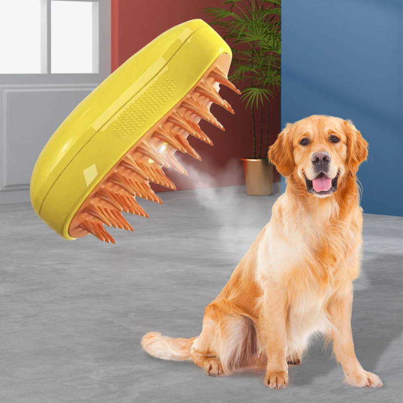 Spraybørste til pelspleje af hunde og katte