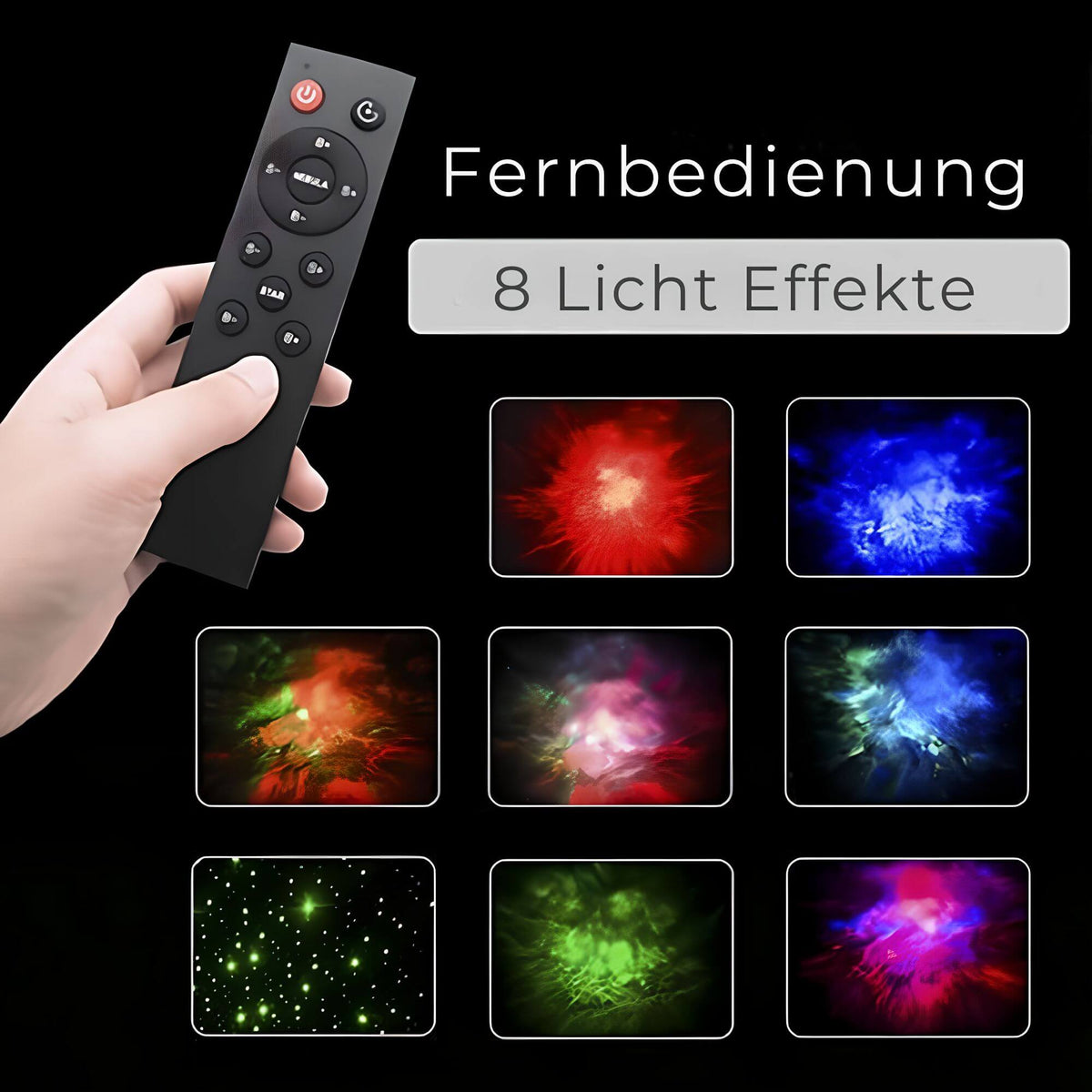 LED-stjerneprojektor med astronautfigur