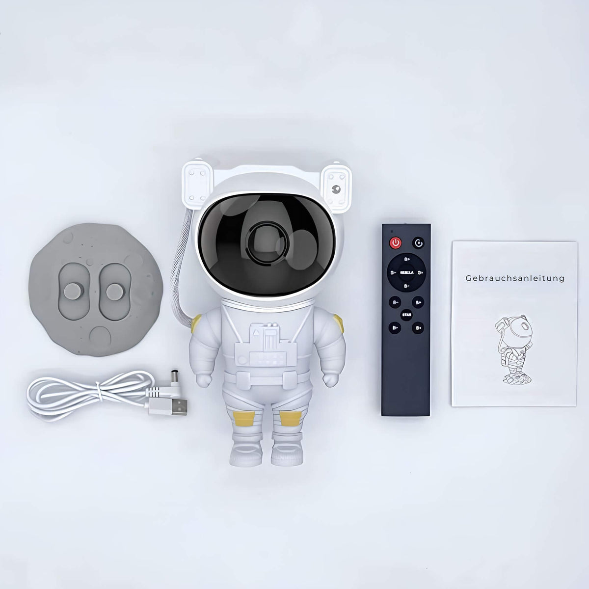 LED-stjerneprojektor med astronautfigur