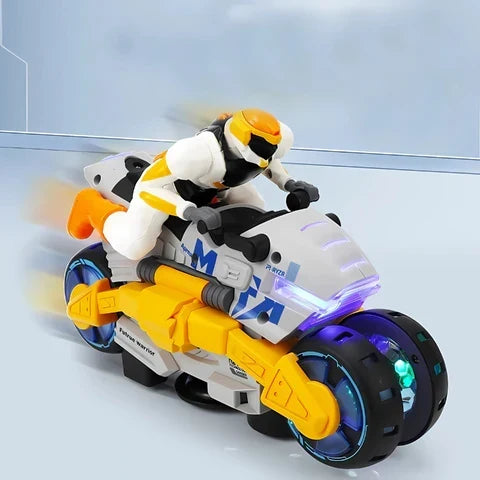Transformerende stuntmotorcykel til børn – motorcykel og actionfigur