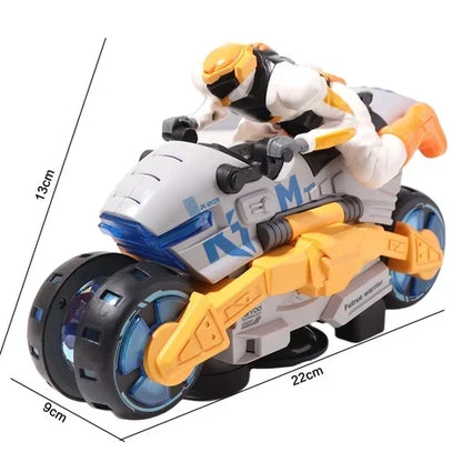Transformerende stuntmotorcykel til børn – motorcykel og actionfigur
