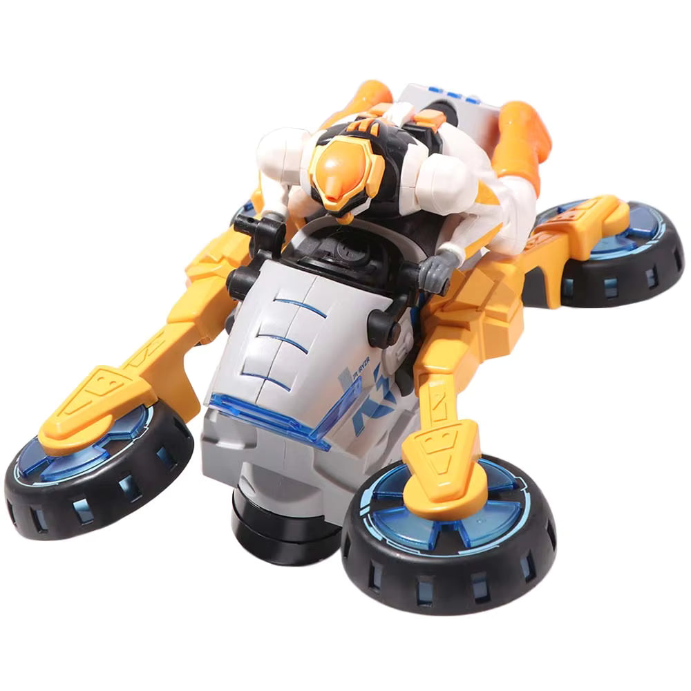 Transformerende stuntmotorcykel til børn – motorcykel og actionfigur