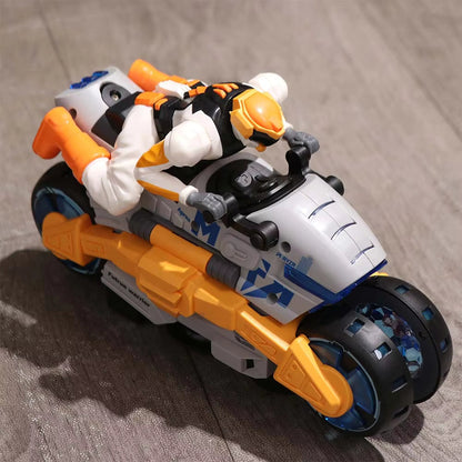 Transformerende stuntmotorcykel til børn – motorcykel og actionfigur