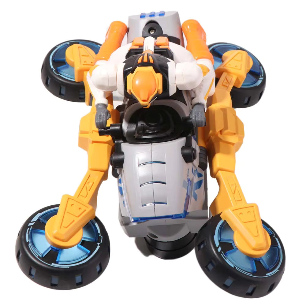 Transformerende stuntmotorcykel til børn – motorcykel og actionfigur