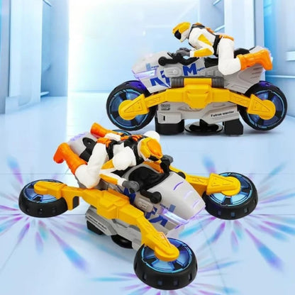 Transformerende stuntmotorcykel til børn – motorcykel og actionfigur