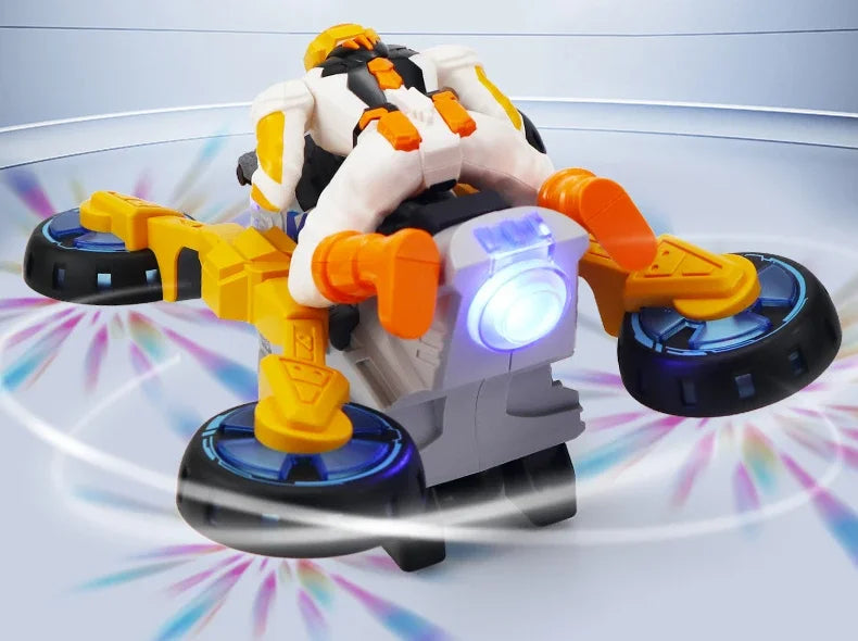 Transformerende stuntmotorcykel til børn – motorcykel og actionfigur
