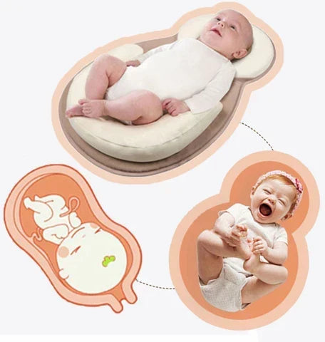Transportabel babyrede med støttende kanter