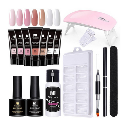 Polygel neglesæt til manicure derhjemme