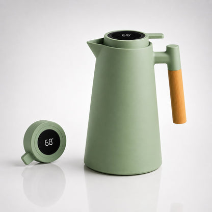 Termokande på 1 liter med temperaturvisning