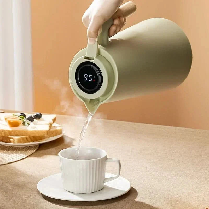 Termokande på 1 liter med temperaturvisning