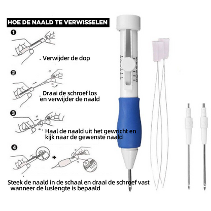 Broderisæt til personlige mønstre på tekstiler