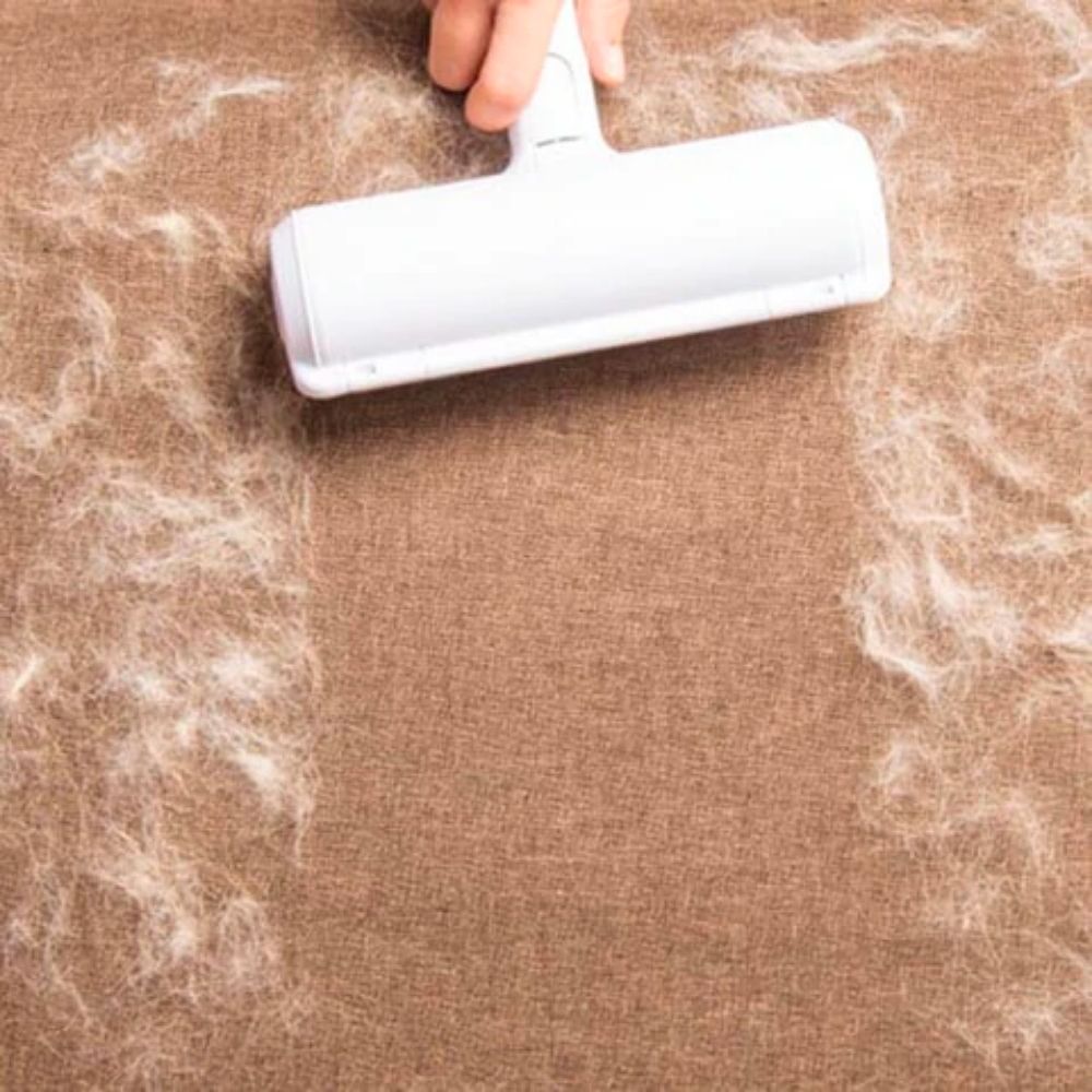 Selvrensende fnugrulle til dyrehår med mikrofiber