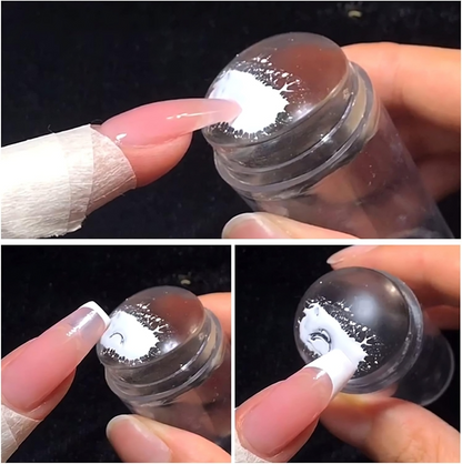 Stempelsæt til fransk manicure