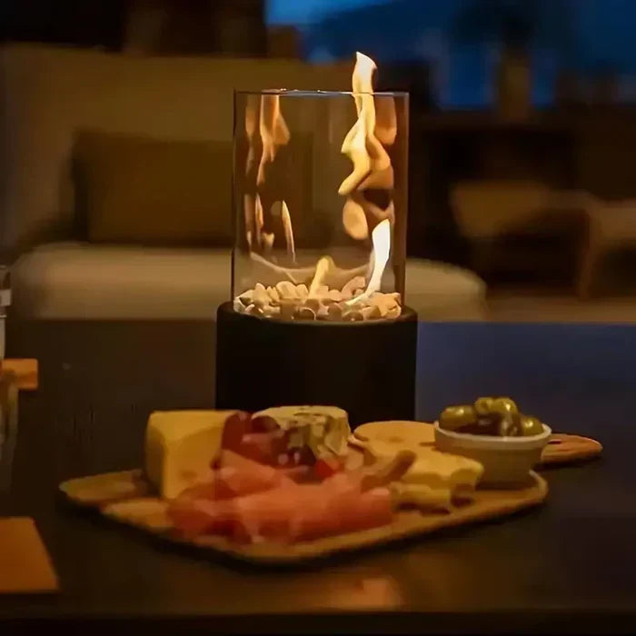 Trådløs bordlanterne med flammeeffekt – dæmpbar og vejrbestandig