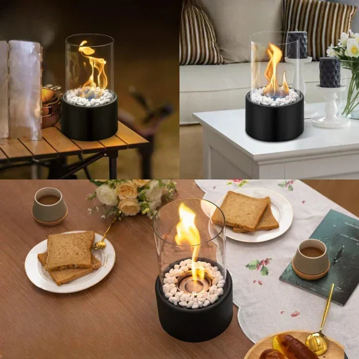 Trådløs bordlanterne med flammeeffekt – dæmpbar og vejrbestandig