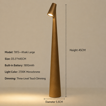 Trådløs LED-bordlampe med touchdæmper i 3 niveauer