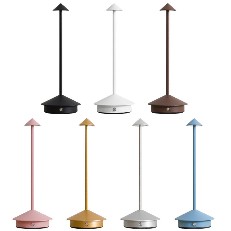 Trådløs bordlampe med touchdæmper og USB-opladning