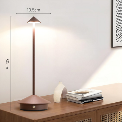 Trådløs bordlampe med touchdæmper og USB-opladning
