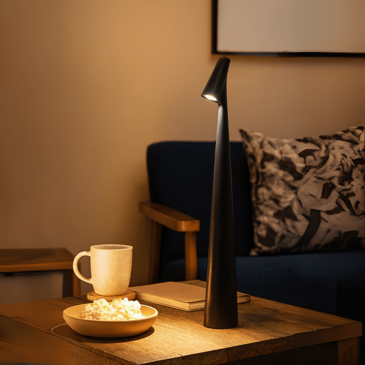Trådløs LED-bordlampe med dæmpbart varmt hvidt lys