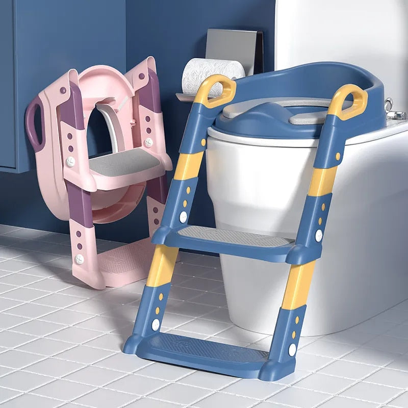 Sammenklappelig toiletstige til børn