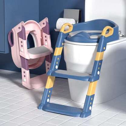 Sammenklappelig toiletstige til børn