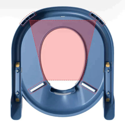 Sammenklappelig toiletstige til børn