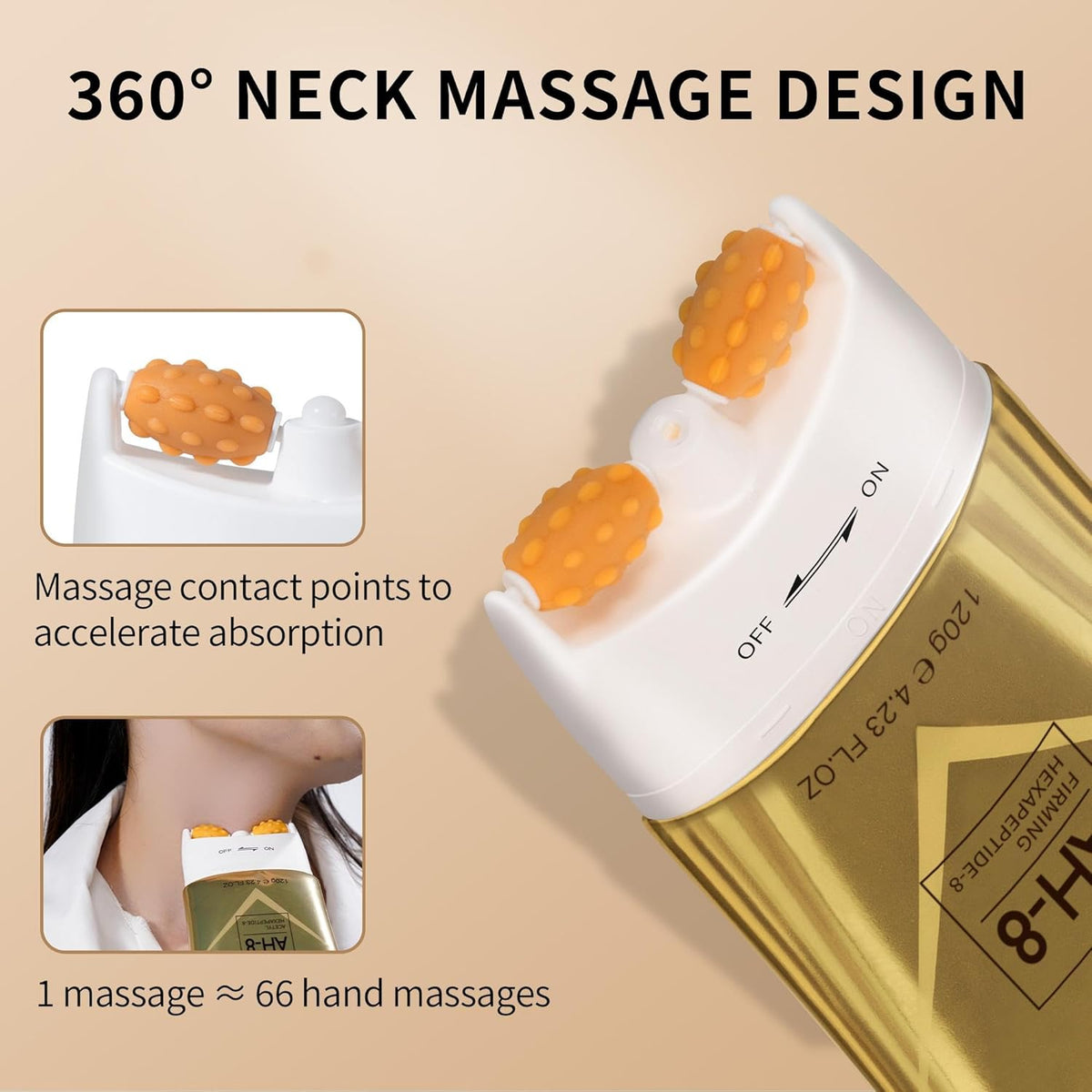 Massageapparat til hals og décolleté