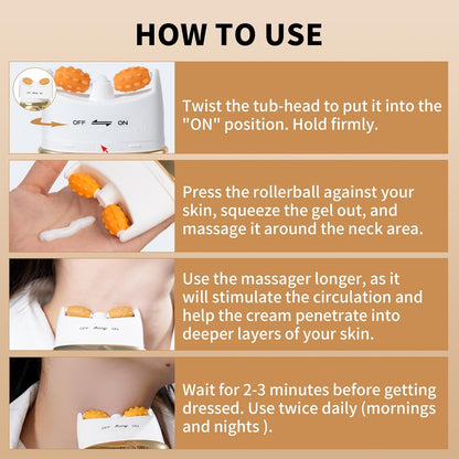 Massageapparat til hals og décolleté