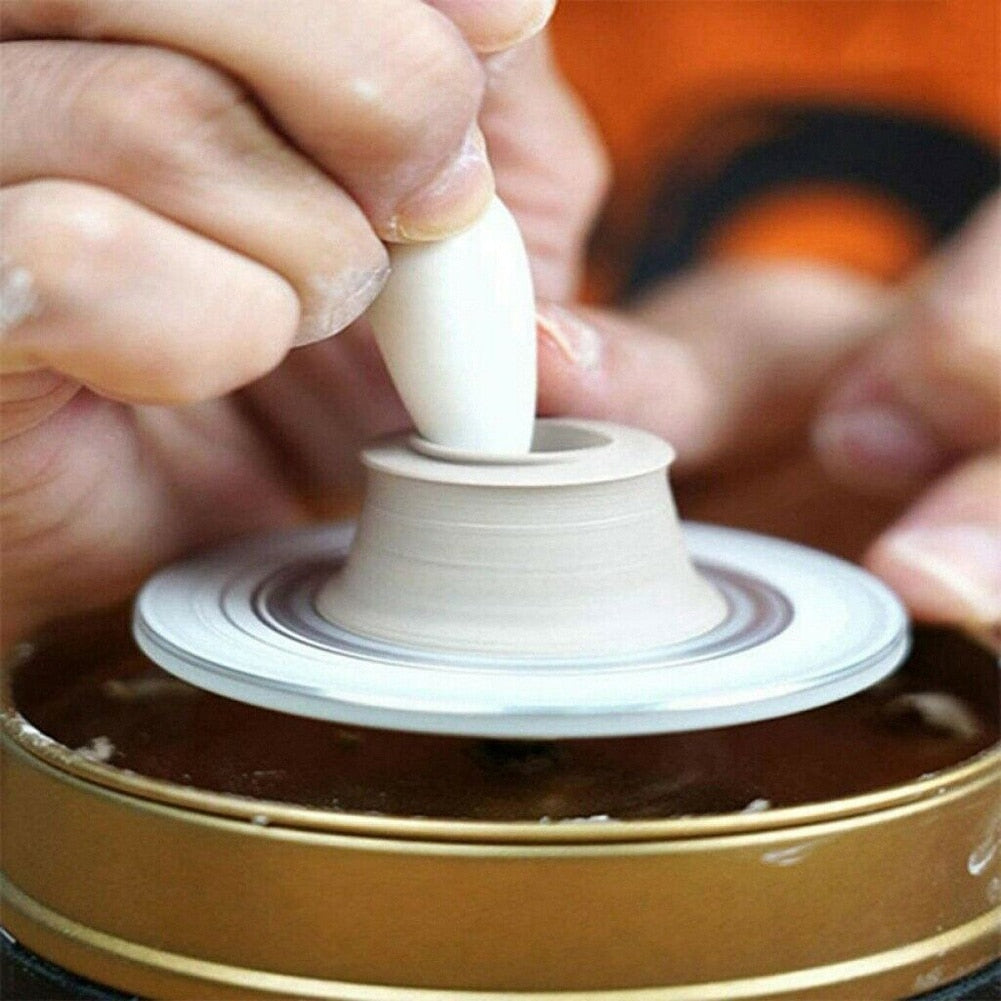 Elektrisk mini-drejeskive til keramik med frem- og bakfunktion