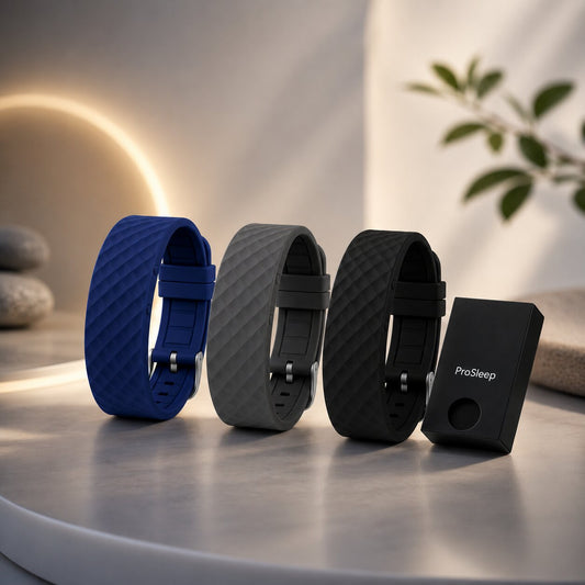 Vibrationsvækkeur som armbånd med LED-display