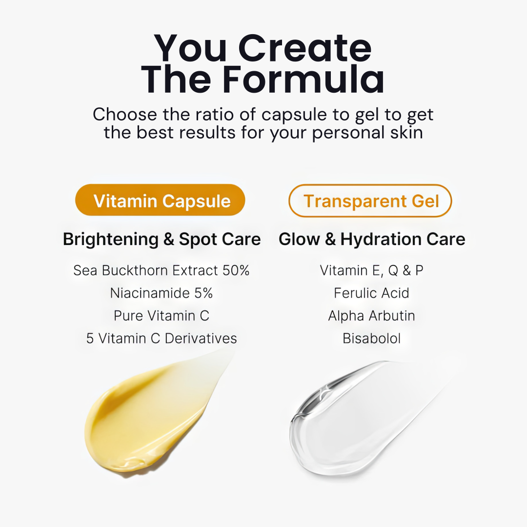 Ansigtscreme med C-vitamin-kapsler