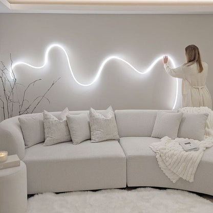 Farverig LED-stemningsbelysning
