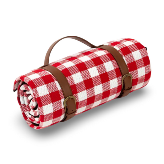 Foldbart picnicunderlag med vandtæt bagside og bærehåndtag – produktbillede 1