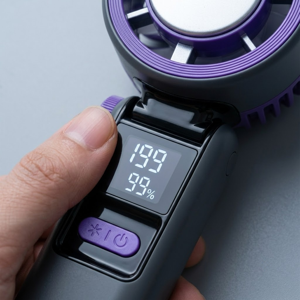 Håndholdt turboventilator med køleplade og USB-C – produktbillede 9