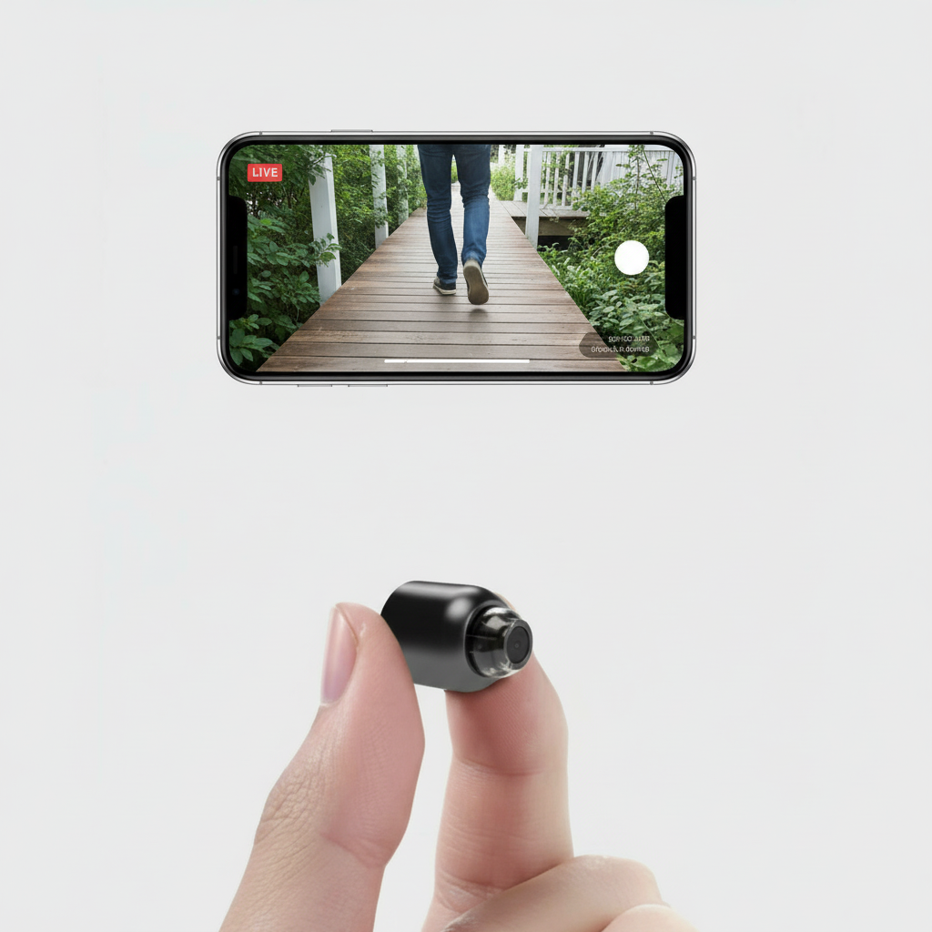 WiFi IP-kamera med 120° vidvinkel, nattesyn og tovejslyd