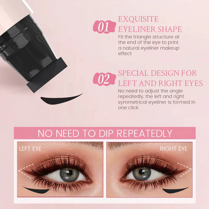Eyelinerstempel til ensartede vinger